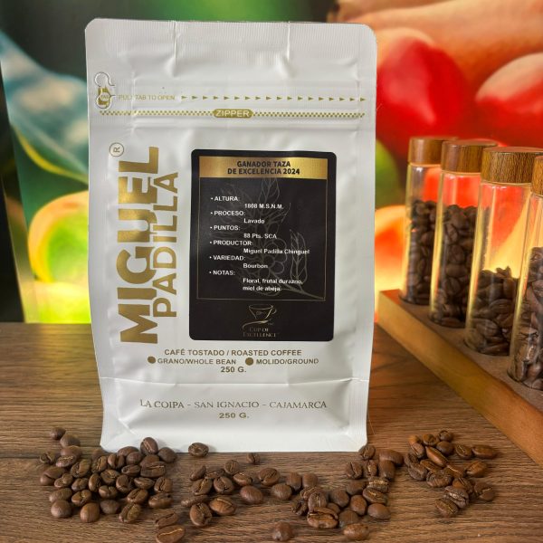 CAFÉ MIGUEL PADILLA BOURBON ROJO - GRANO 250GR