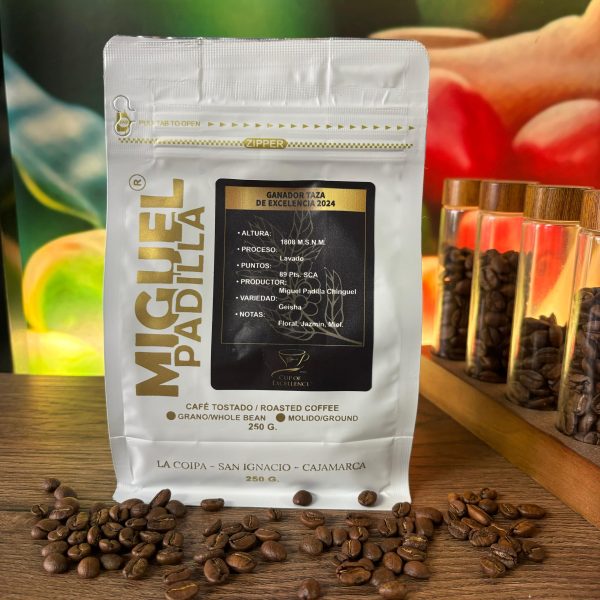 CAFÉ MIGUEL PADILLA GEISHA - GRANO 250GR