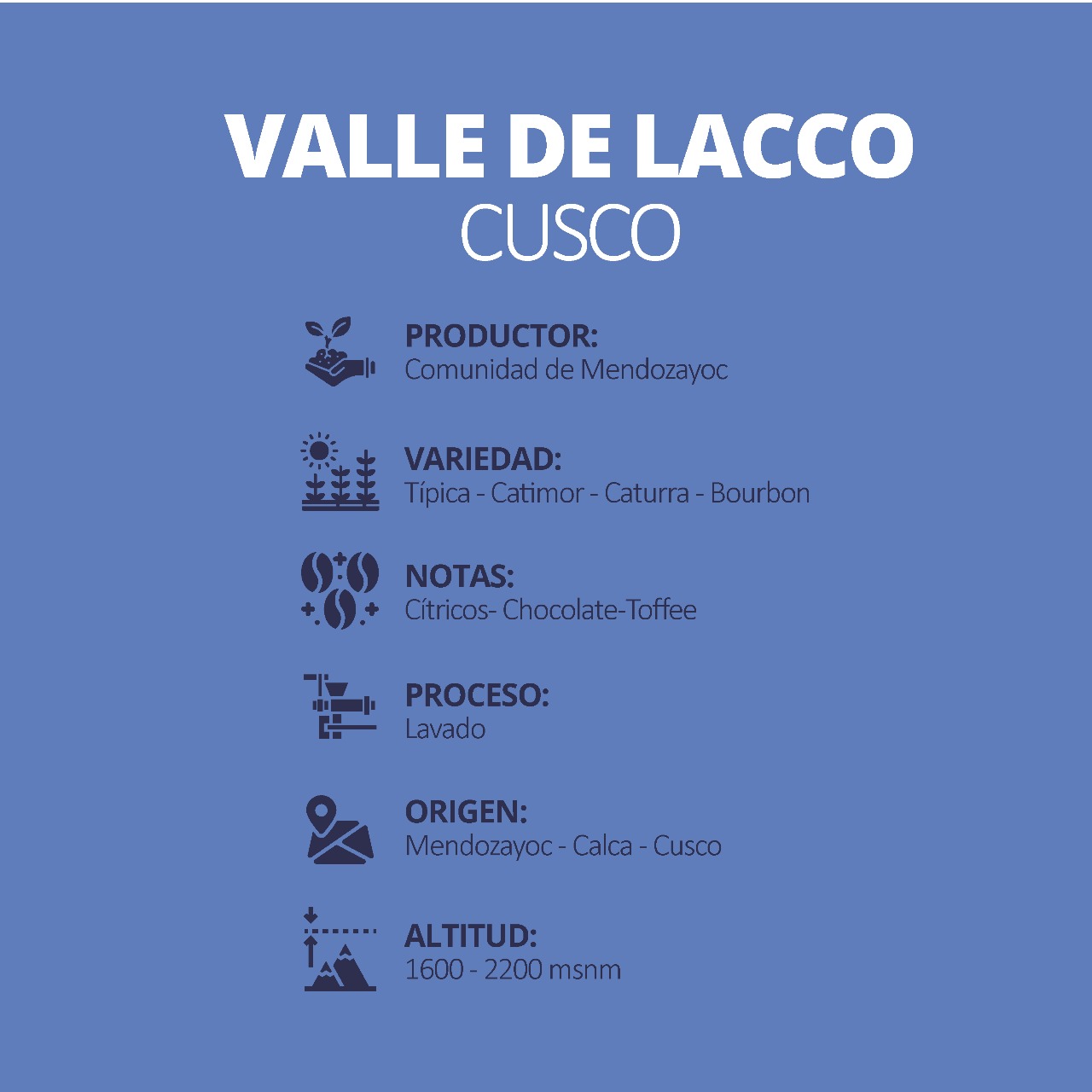 CAFÉ SAPPHIRE BLEND VALLE DE LACCO GRANO - 1KG - Imagen 2