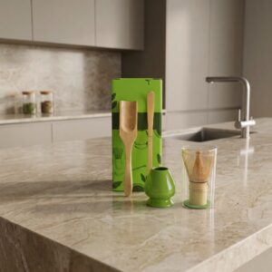 SET MINI MATCHA X 4 PIEZAS - VERDE BRILLANTE