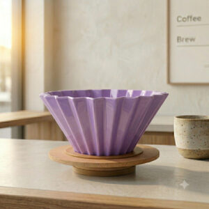 DRIPPER CERAMICA MODELO ORIGAMI - MORADO