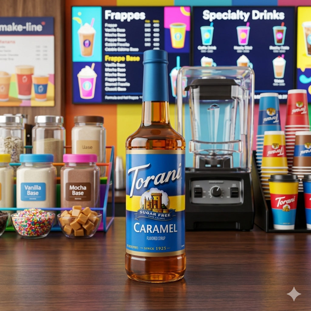 JARABE TORANI SUGAR FREE CARAMEL 750ML