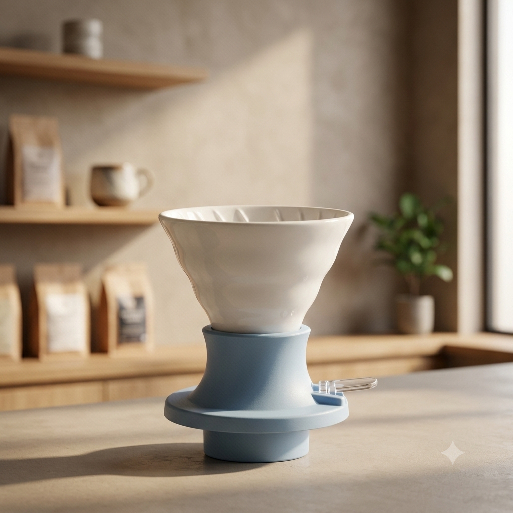DRIPPER INMERSION SWITCH CERAMICA - BLANCO/CELESTE