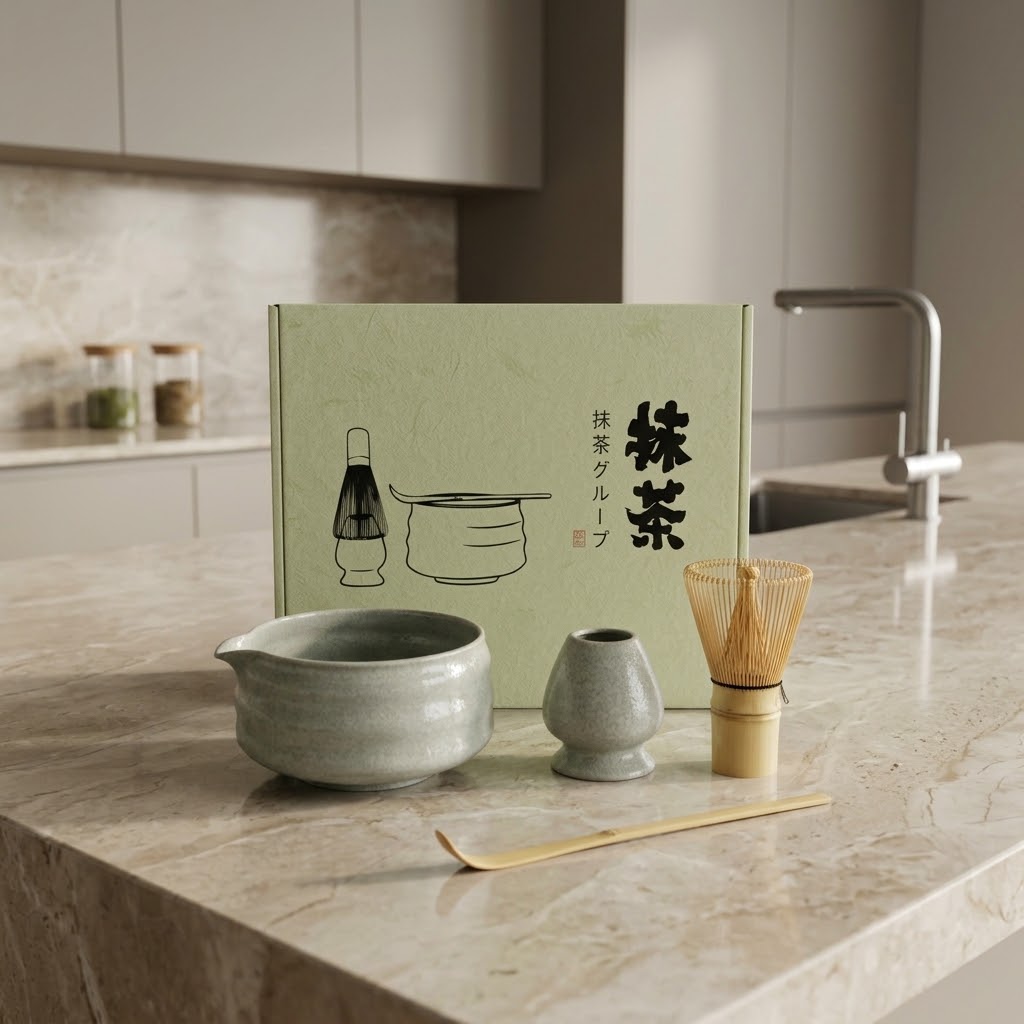 SET MATCHA X 5 PIEZAS - VERDE OSCURO