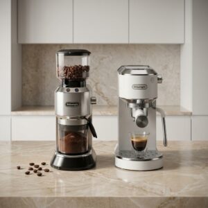 DELONGHI | CAFETERA DEDICA DUO BLANCO + MOLINILLO DEDICA